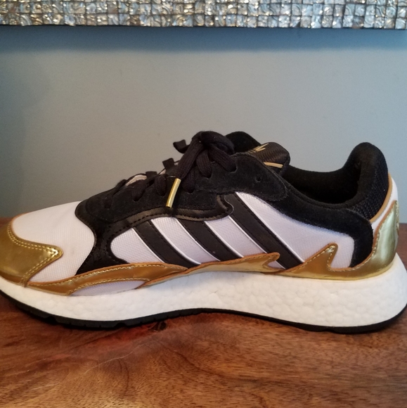 Adidas Q Boost Tresc Run Men's 10.5 Metallic Gold - Picture 7 of 7